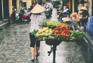 Street vendor in Hanoi, Vietnam