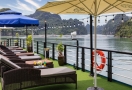 Spacious sundeck with Lan Ha Bay view