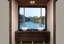 Bathroom with ocean view 