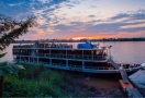 Explore Mekong River at night with Toum Tiou 2 boat