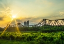 Long Bien Bridge built in 1902 in Hanoi