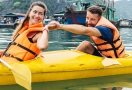 Kayaking in Halong Bay