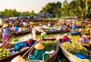 Floating Market in Mekong River