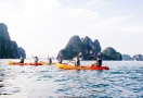 Kayaking in Halong Bay