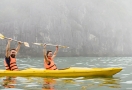 Kayaking in Halong Bay