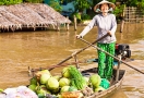 Sampan cruise in Mekong River