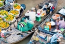 Floating Market in Mekong River