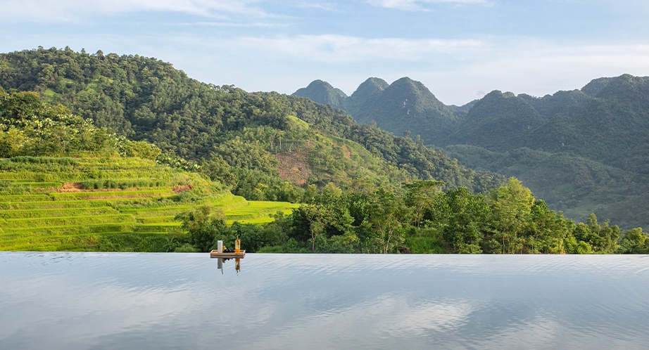 Nice view from a resort in Pu Luong