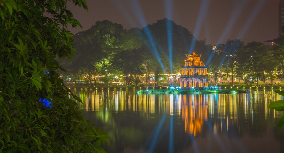 Hoan Kiem Lake in Hanoi