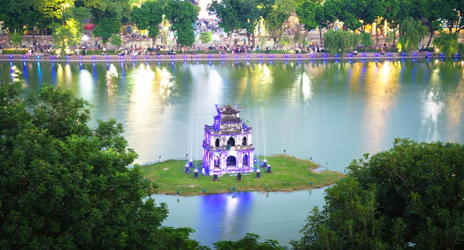 Hoan Kiem Lake in Hanoi