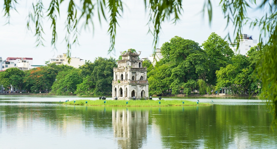 Hoan Kiem Lake in Hanoi