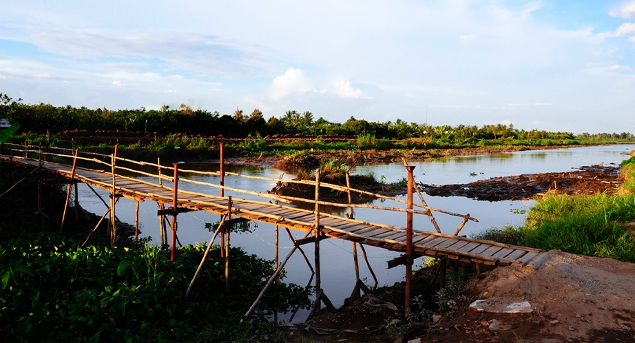 Mekong delta in Vietnam