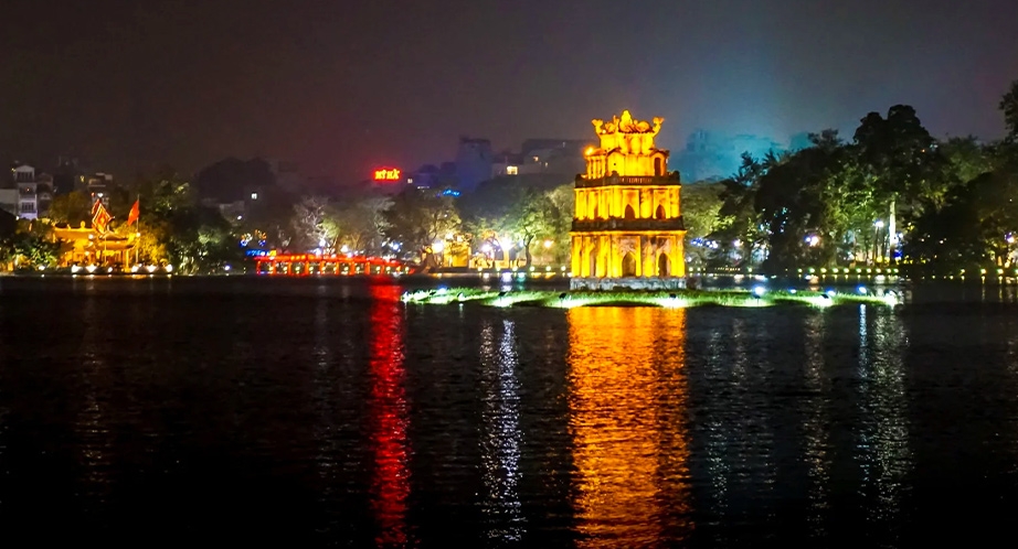 Hoan Kiem Lake in Hanoi