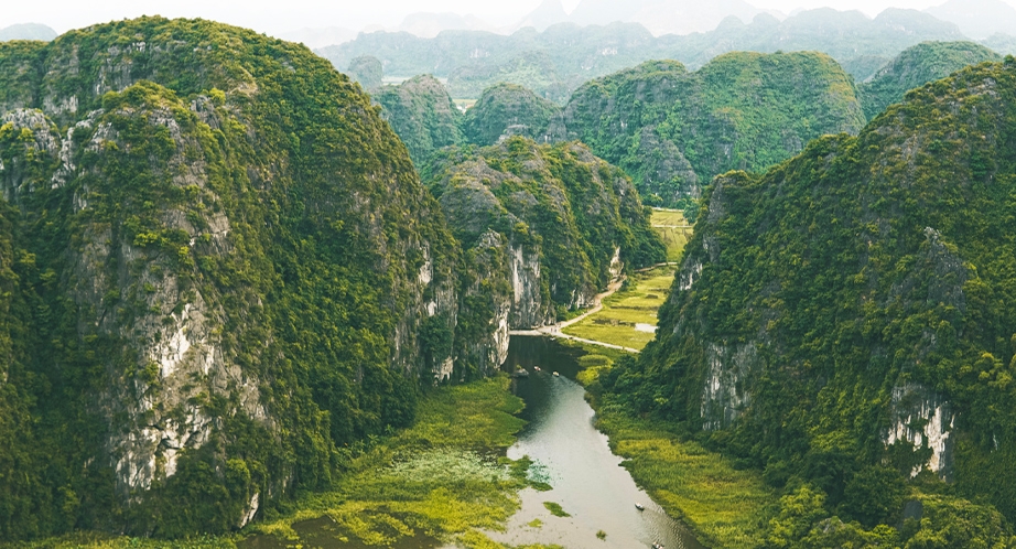 Sampan cruise in Tam Coc (Ninh Binh)