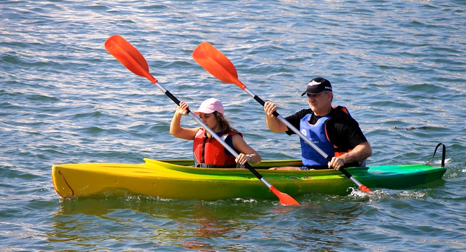 Kayaking in Halong Bay