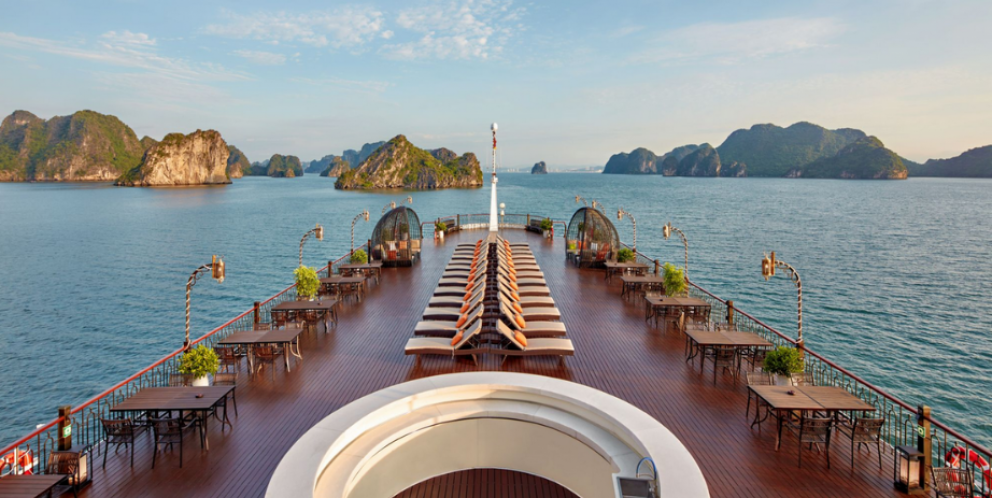 Sundeck of Indochine Premium Cruise