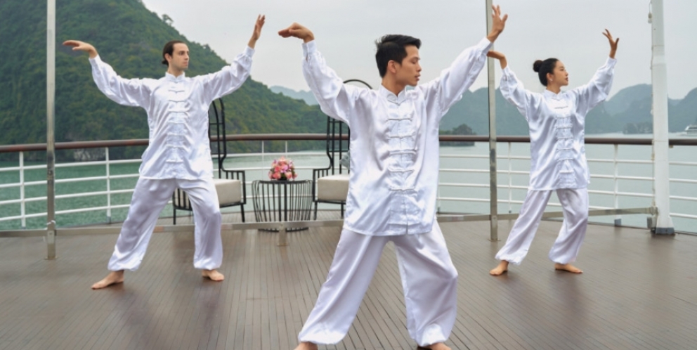 Start your energy day with Taichi excercise 