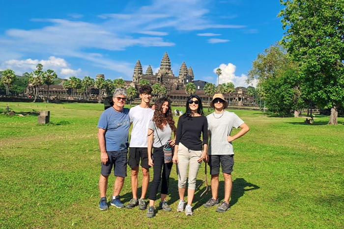 Customers of Cambodia travel agent