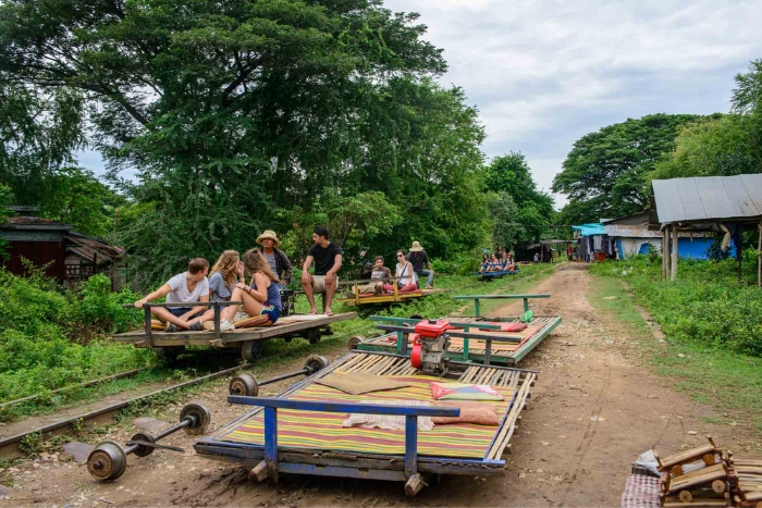 Try the bamboo train for 10 days in Cambodia