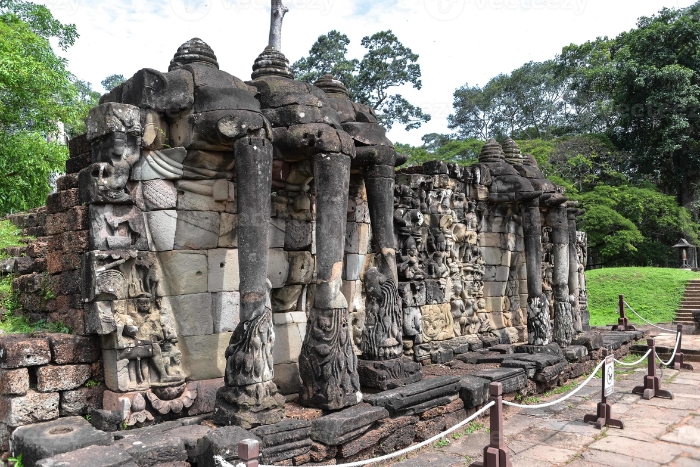 Terrace of the Elephants during Vietnam Cambodia Laos trip