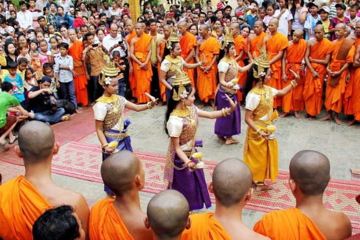 Kampong Cham with Cham people, one of the ethnic groups in Cambodia