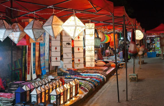 "Dive into the local culture at the Luang Prabang market, a must-visit for an authentic shopping experience