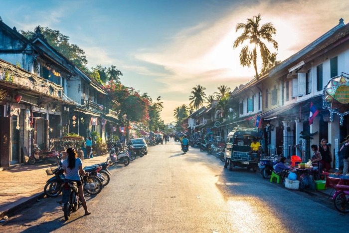 Discover the bustling Luang Prabang morning market, a hub for fresh produce and handmade crafts