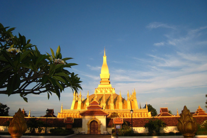 Golden splendor of That Luang, a symbol of Laos' rich cultural heritage