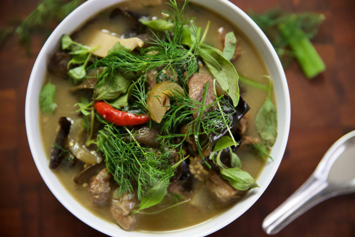 Taste Laap, a delicious Laos stew, while enjoying your 10 days in Laos adventure.