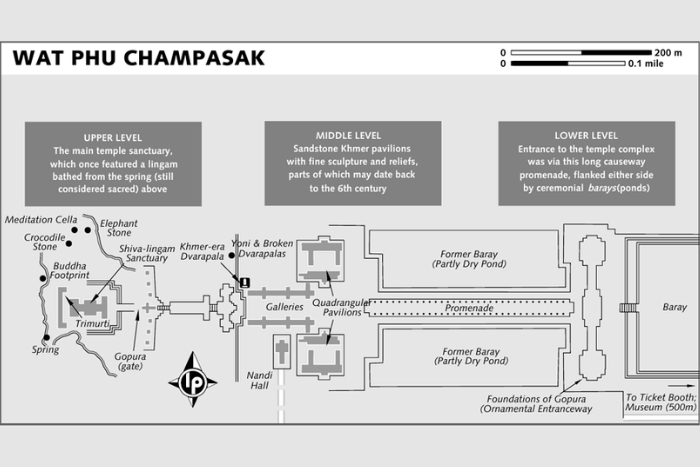 Master plan of Vat Phou Temple