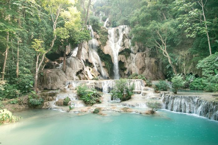 When is the best time to visit Luang Prabang, Laos? (photo: Kuang Si Waterfalls)