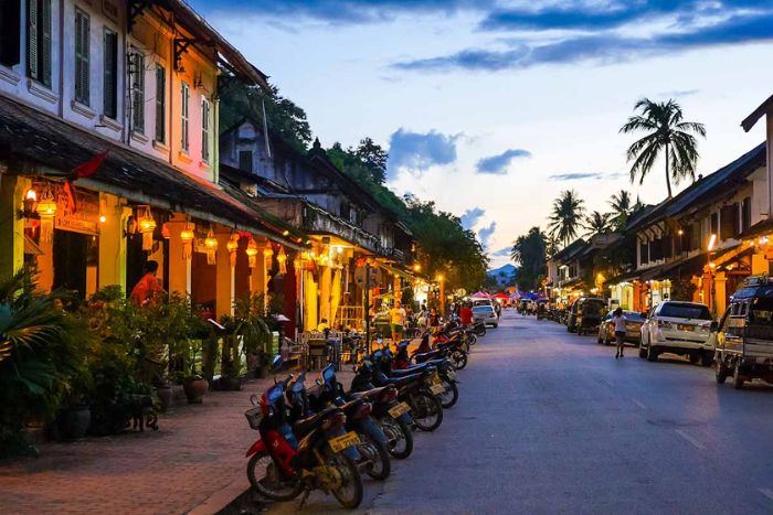 There are many scooter rental places in Luang Prabang to drive in Laos