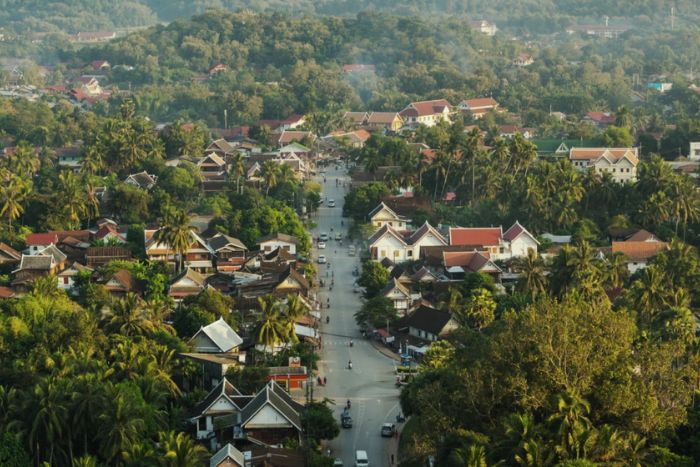 Luang Prabang in Laos in July offers a unique charm with its lush green surroundings and refreshed atmosphere