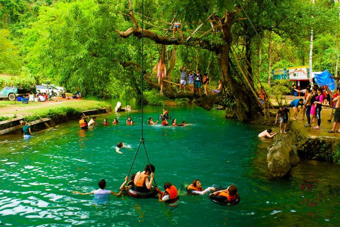 Blue Lagoon 1 and Phu Kham Cave in Vang Vieng