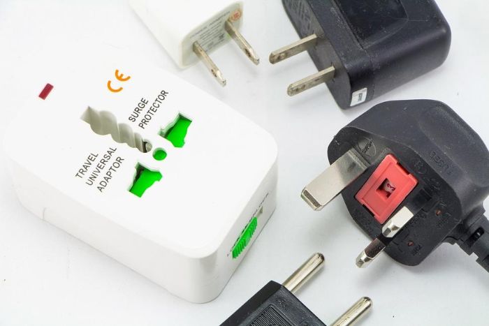 The universal travel adapter is essential for your trip to Laos