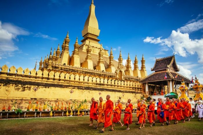 Boun That Luang - most important religious festival in Laos in November