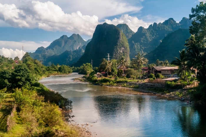 A corner of Nam Song River - A must-see place for 3 days in Vang Vieng