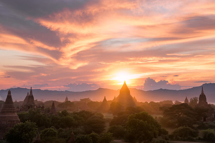 Sunset in Bagan