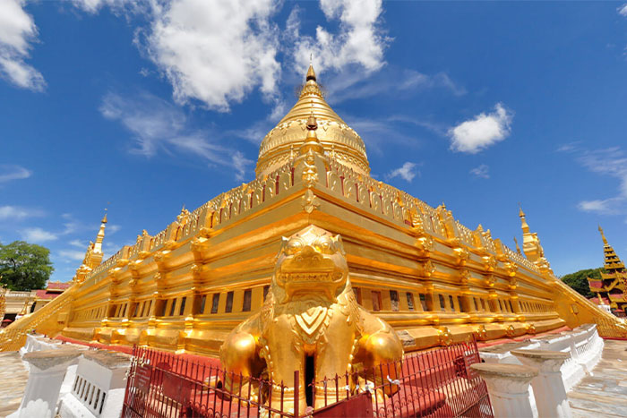 A corner of Shwezigon Pagoda 