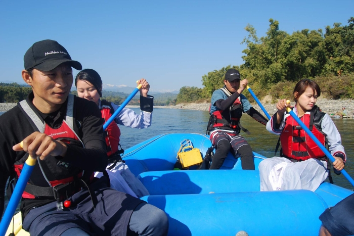 Paddling down the Namlang River