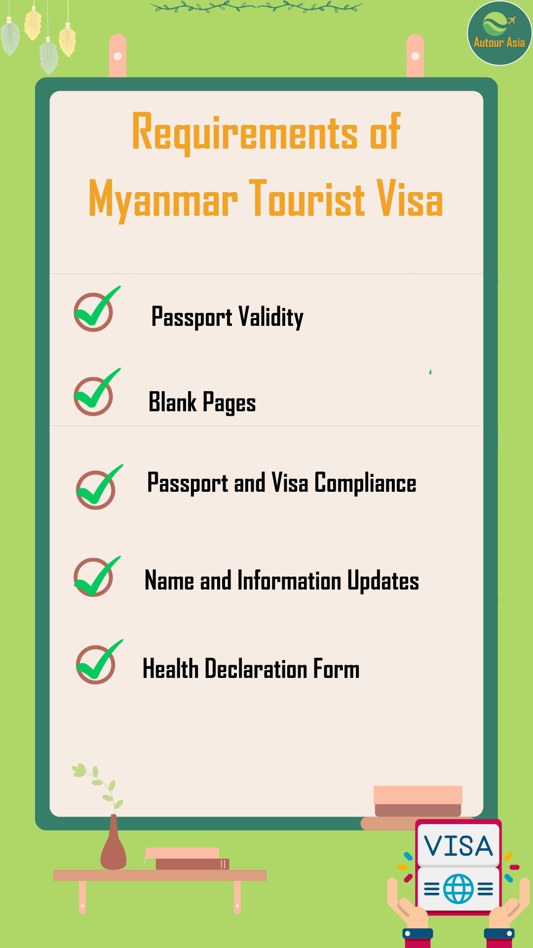 Visa requirements for visiting Myanmar 