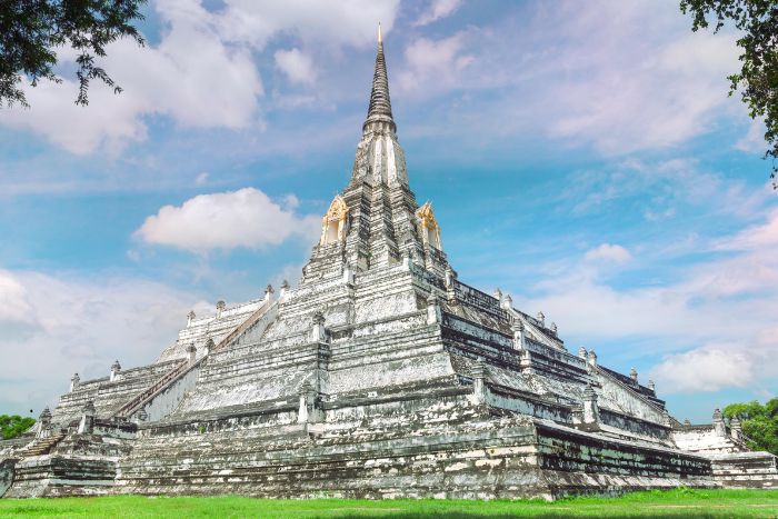 Wat Phu Khao Thong temple in Ayutthaya