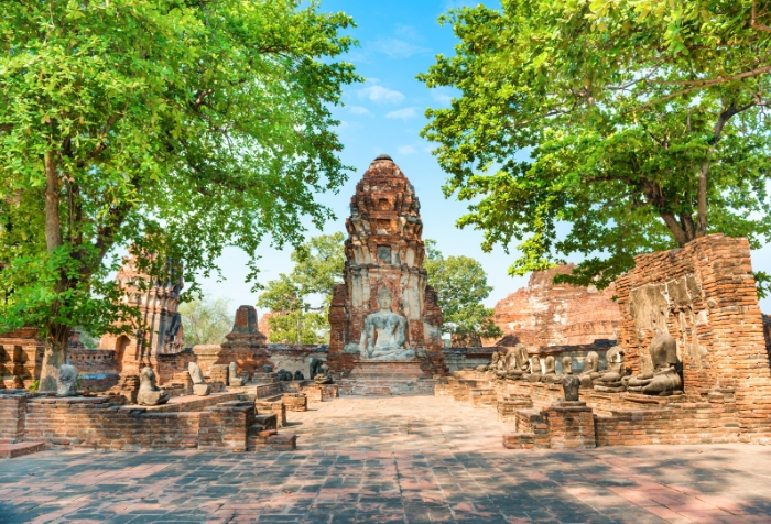 Wat Mahathat, Old Temple in Thailand