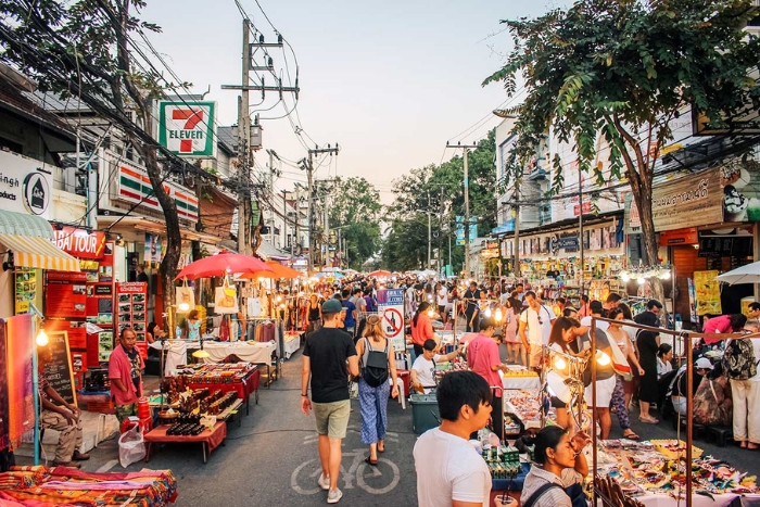 Sunday Night Market (Walking Street) in Chiang Mai