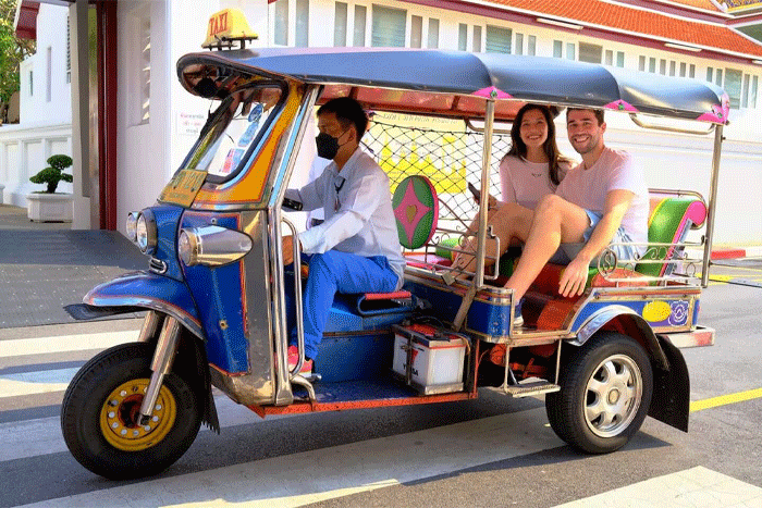 Getting around Chiang Mai by tuk-tuk