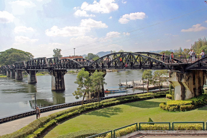 Bridge on the River Kwai in Kanchanaburi