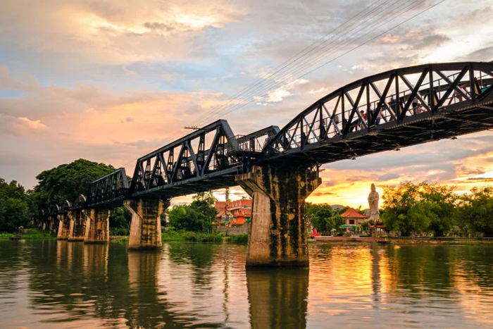 A visit to the iconic Bridge Over the River Kwai in Kanchanaburi