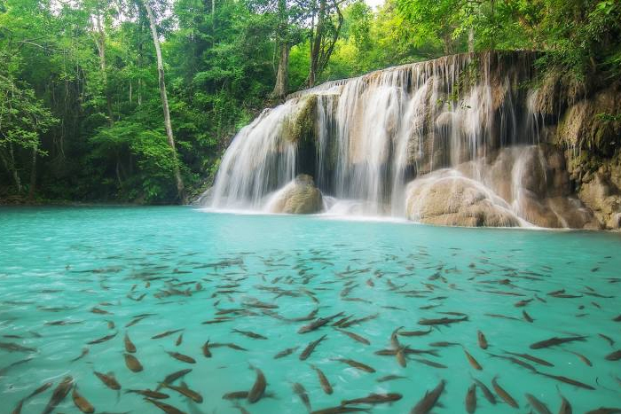 Erawan National Park in Kanchanaburi