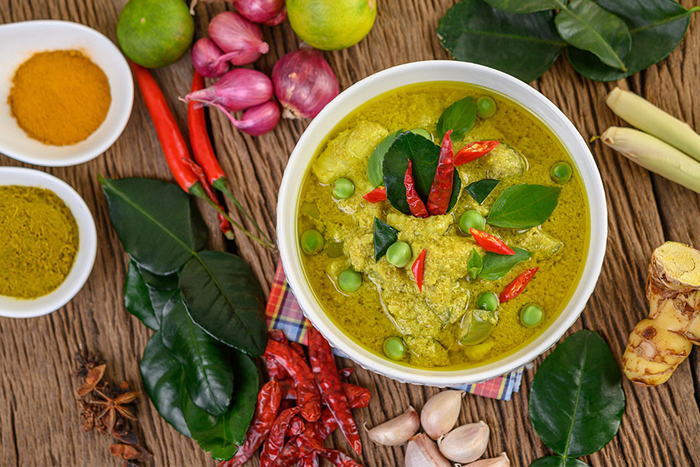 Green curry: The basic ingredients of Thai curry pastes