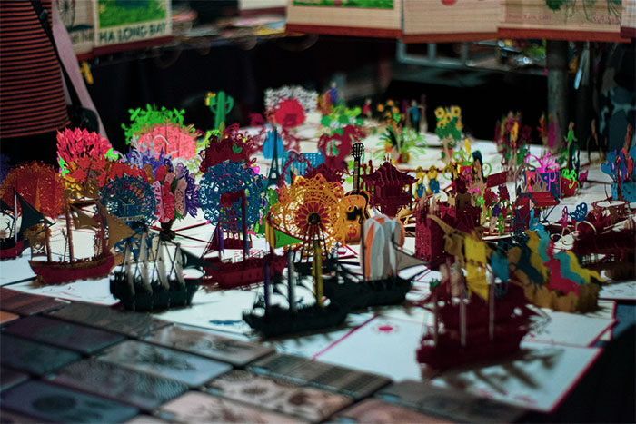 Tradition souvenir sell on the street of Hanoi old quarter.